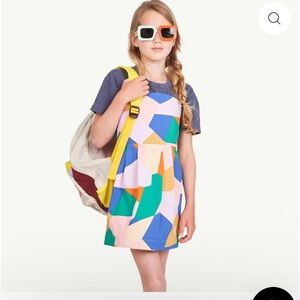 Colorful Geometric Kids Casual Dress by boutique brand The Animals Observatory